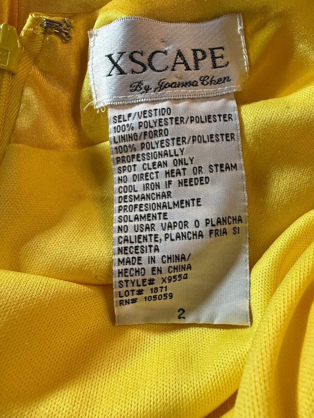 📌Xscape Dramatic Open-Back Design Chiffon Back Cascade Formal - Prom Dress - Picture 15 of 16